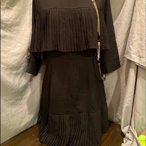 Pretty Little Thing Black Pleated Dress
